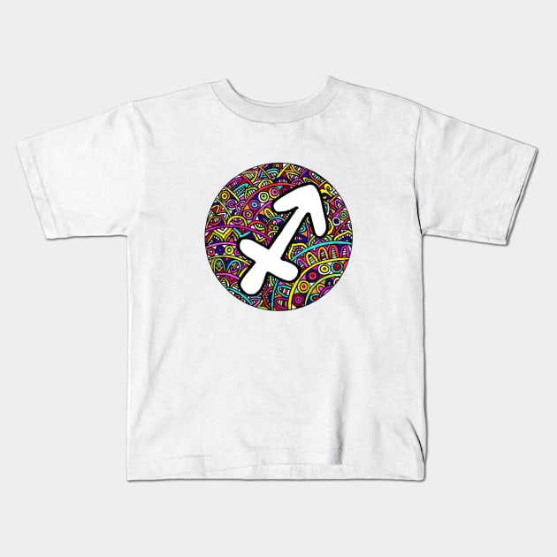 Sagittarius Kids T-Shirt by ogfx